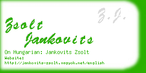 zsolt jankovits business card